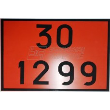 Placa Número ONU 30 1299